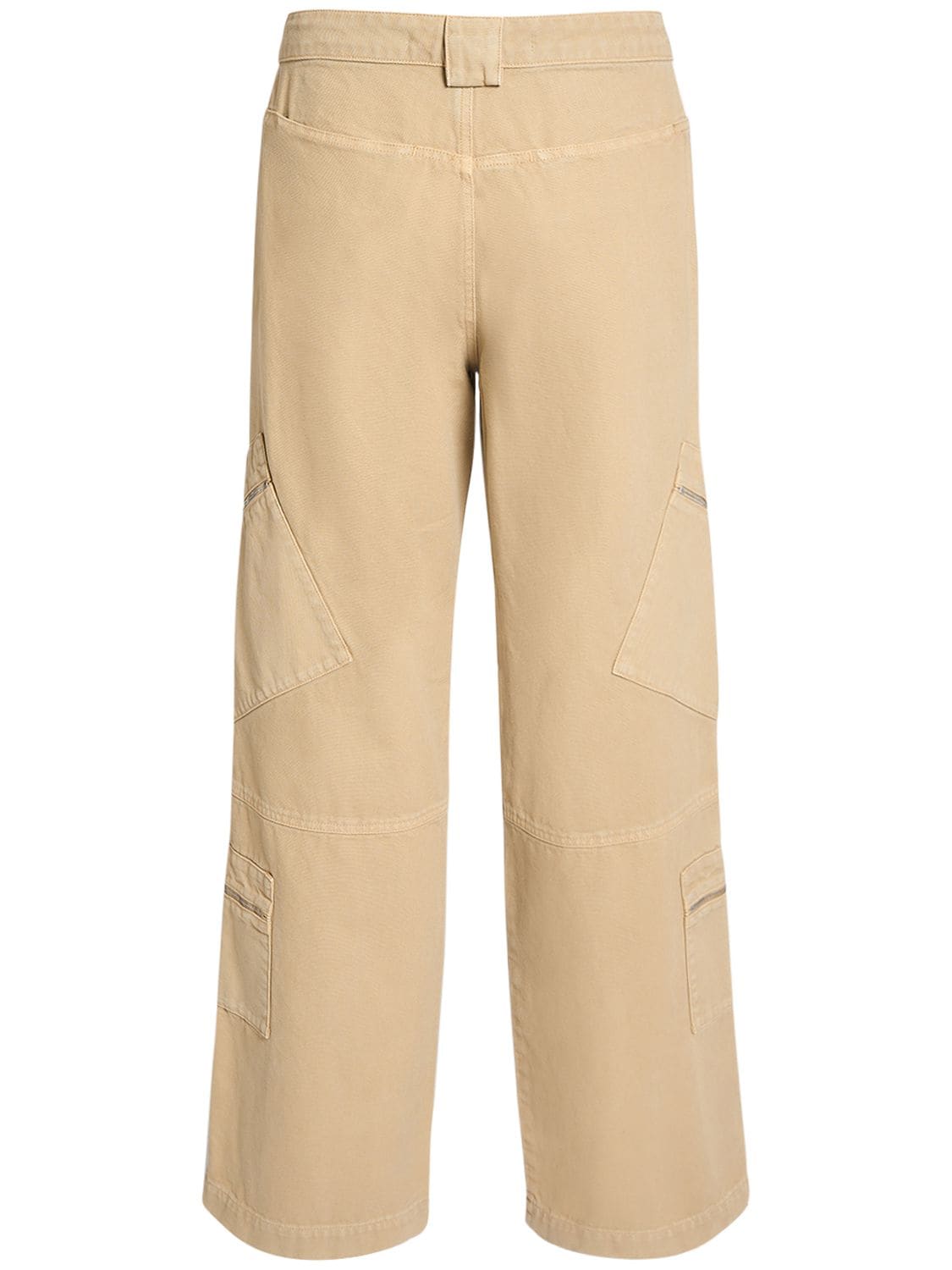Shop Jacquemus Le Cargo Marrone Cotton Pants In Beige