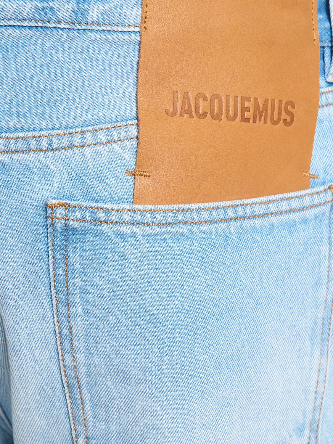Shop Jacquemus Le De Nîmes Droit Denim Jeans In Light Blue