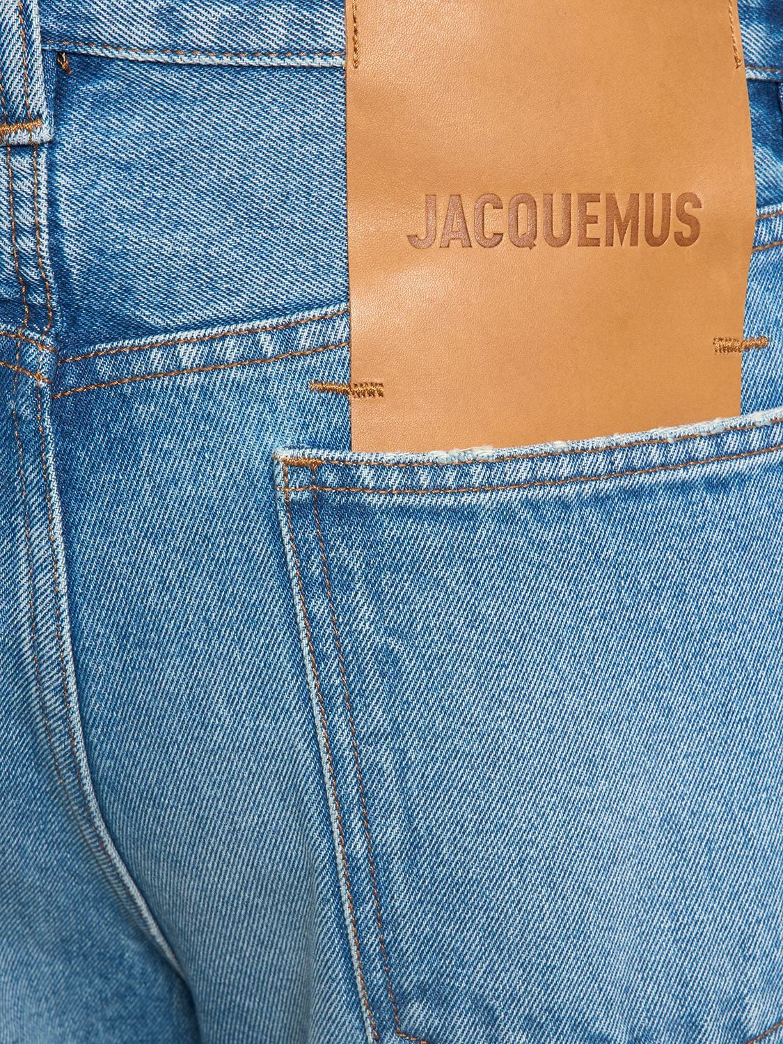 Shop Jacquemus Le De Nîmes Droit Denim Jeans In Blue