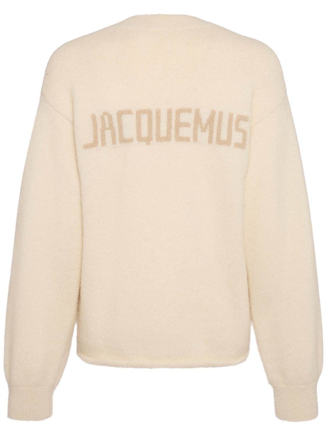 Jacquemus Le Pull  Alpaca Blend Sweater In Neutral