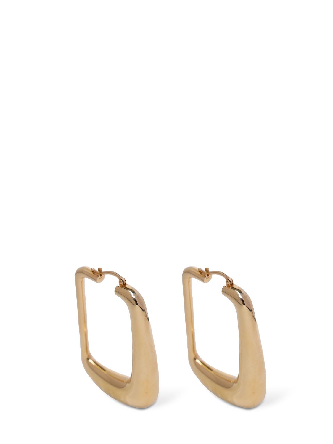 Jacquemus Les Boucles Ovalo Earrings In Light Gold