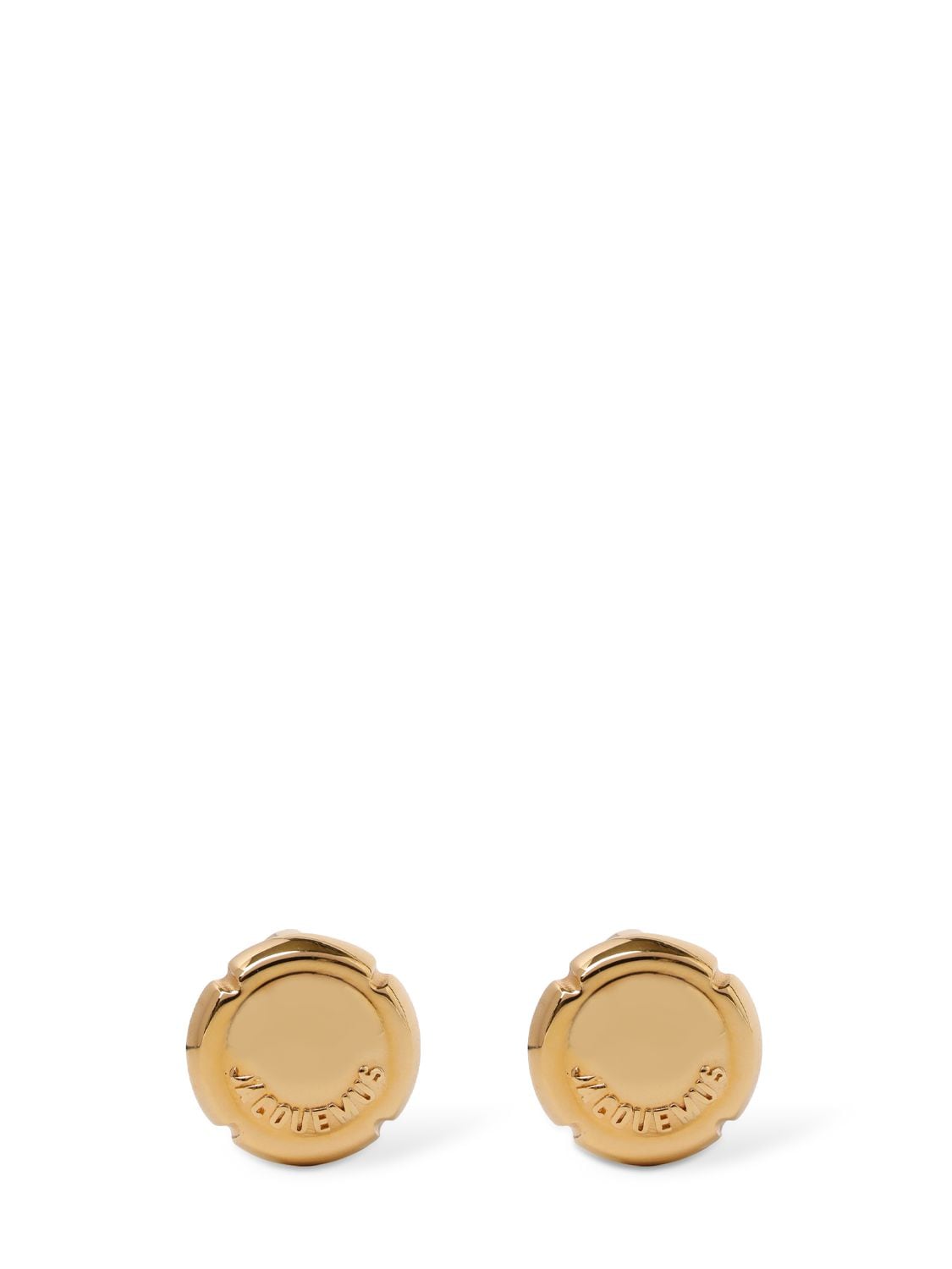 Jacquemus Les Festiva Stud Earrings In Light Gold
