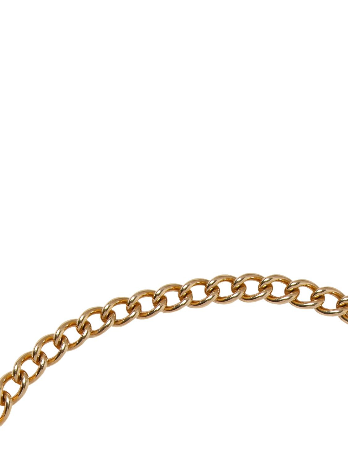 Shop Jacquemus Le Collier Rond Carre Collar Necklace In Light Gold