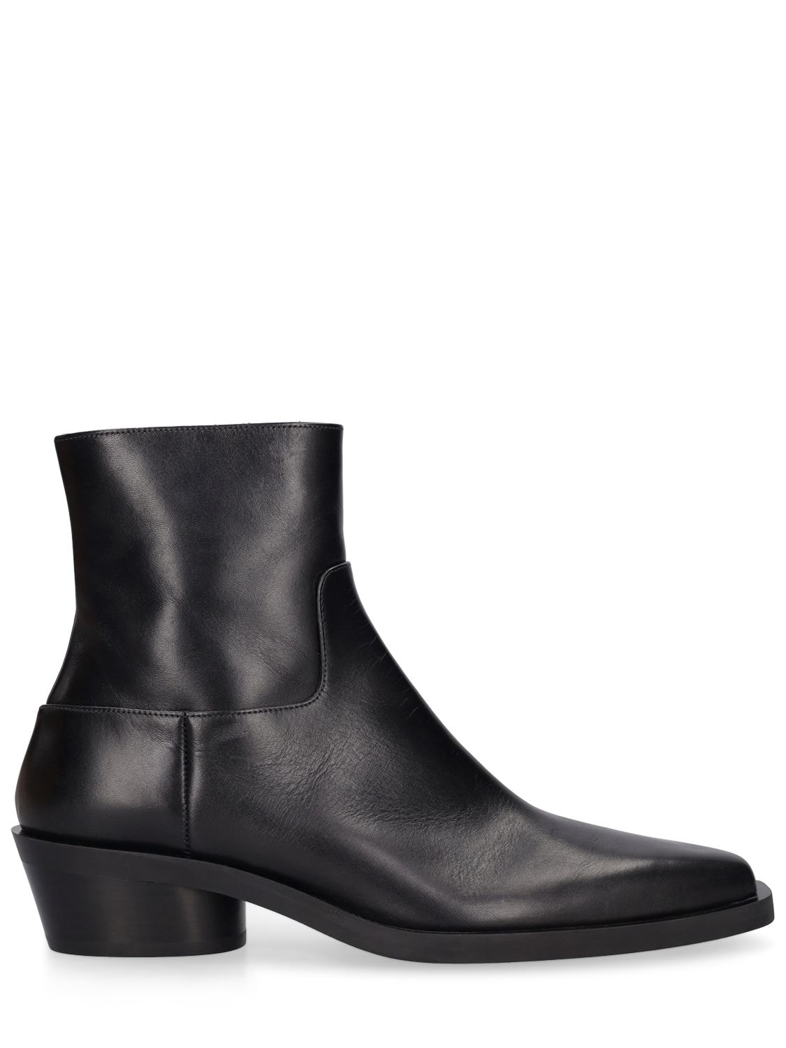 Proenza Schouler 40mm Bronco Leather Ankle Boots In Black