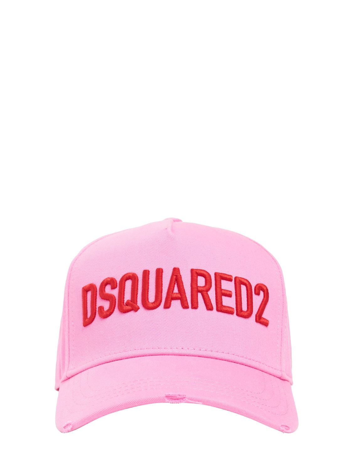 Dsquared2 Technicolor Embroidered Baseball Cap In Pink,red