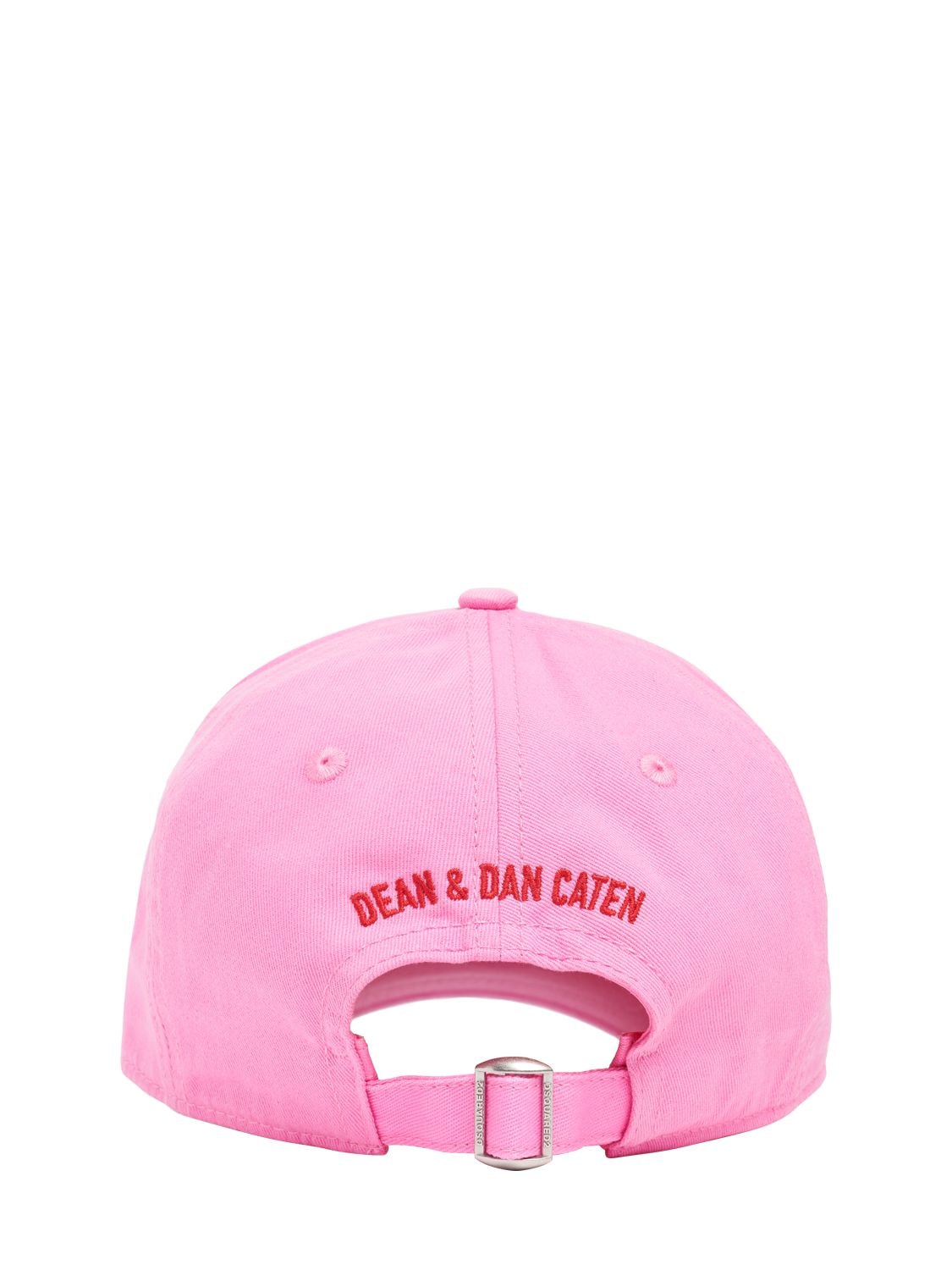 Shop Dsquared2 Technicolor Embroidered Baseball Cap In Pink,red