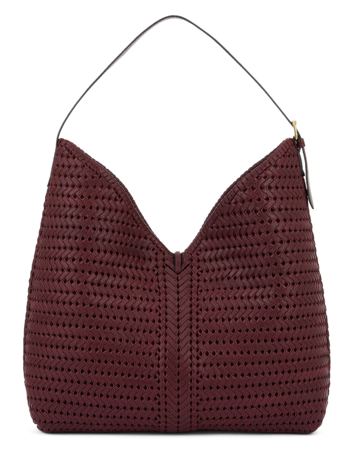 Shop Anya Hindmarch The Neeson Leather Hobo Bag In Rosewood