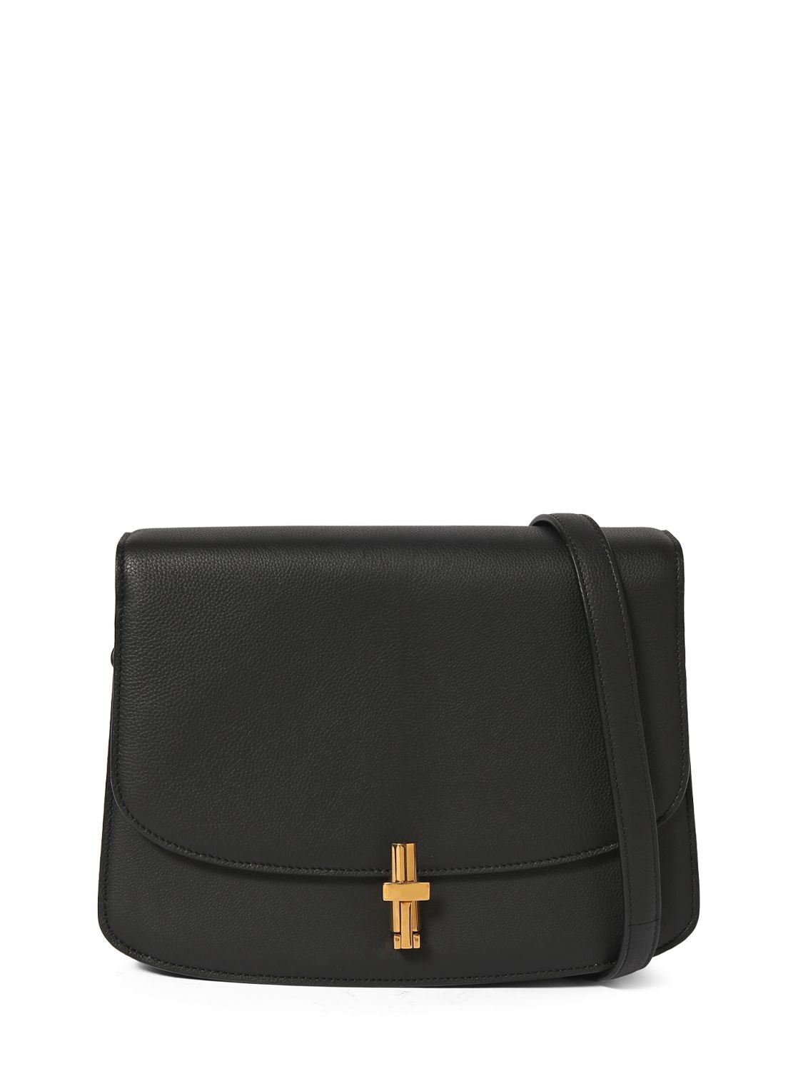 The Row Sofia 8.75 Leather Crossbody Bag In Black Ang