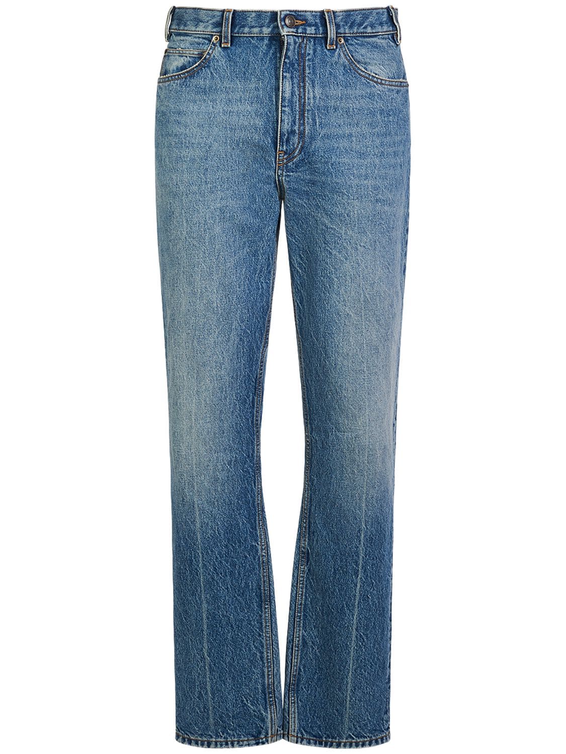 The Row Fred Jean Cotton Jeans In Washed Blue