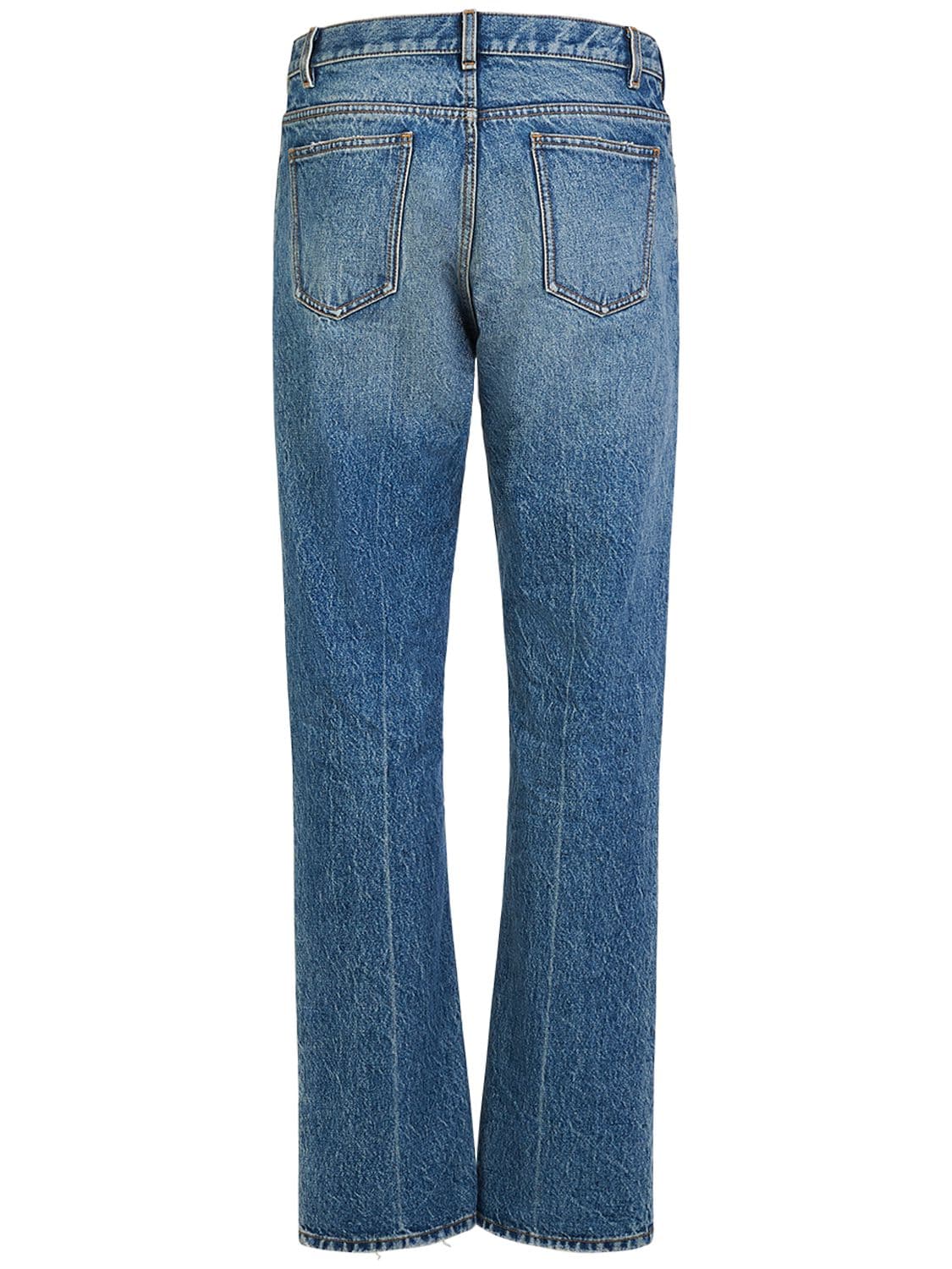 Shop The Row Fred Jean Cotton Jeans In Washed Blue