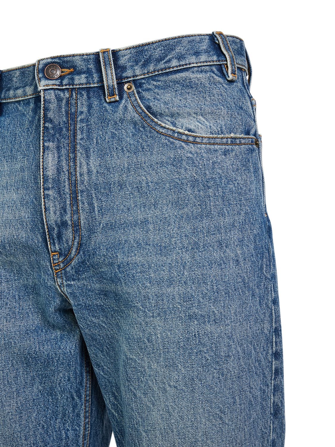 Shop The Row Fred Jean Cotton Jeans In Washed Blue