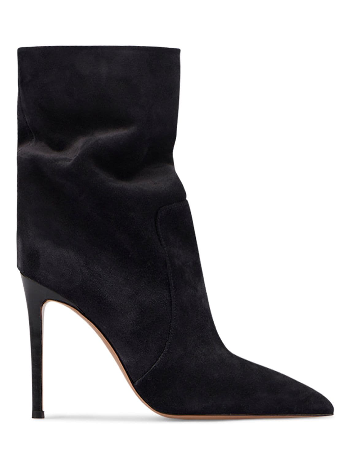 Image of 105mm Stiletto Suede Ankle Boots