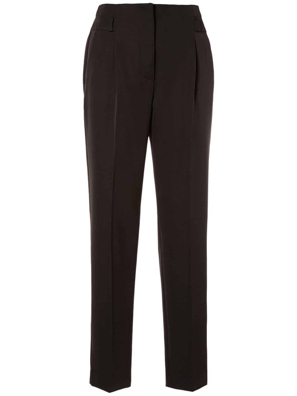 Max Mara Celtico Wool & Mohair Straight Trousers In Black