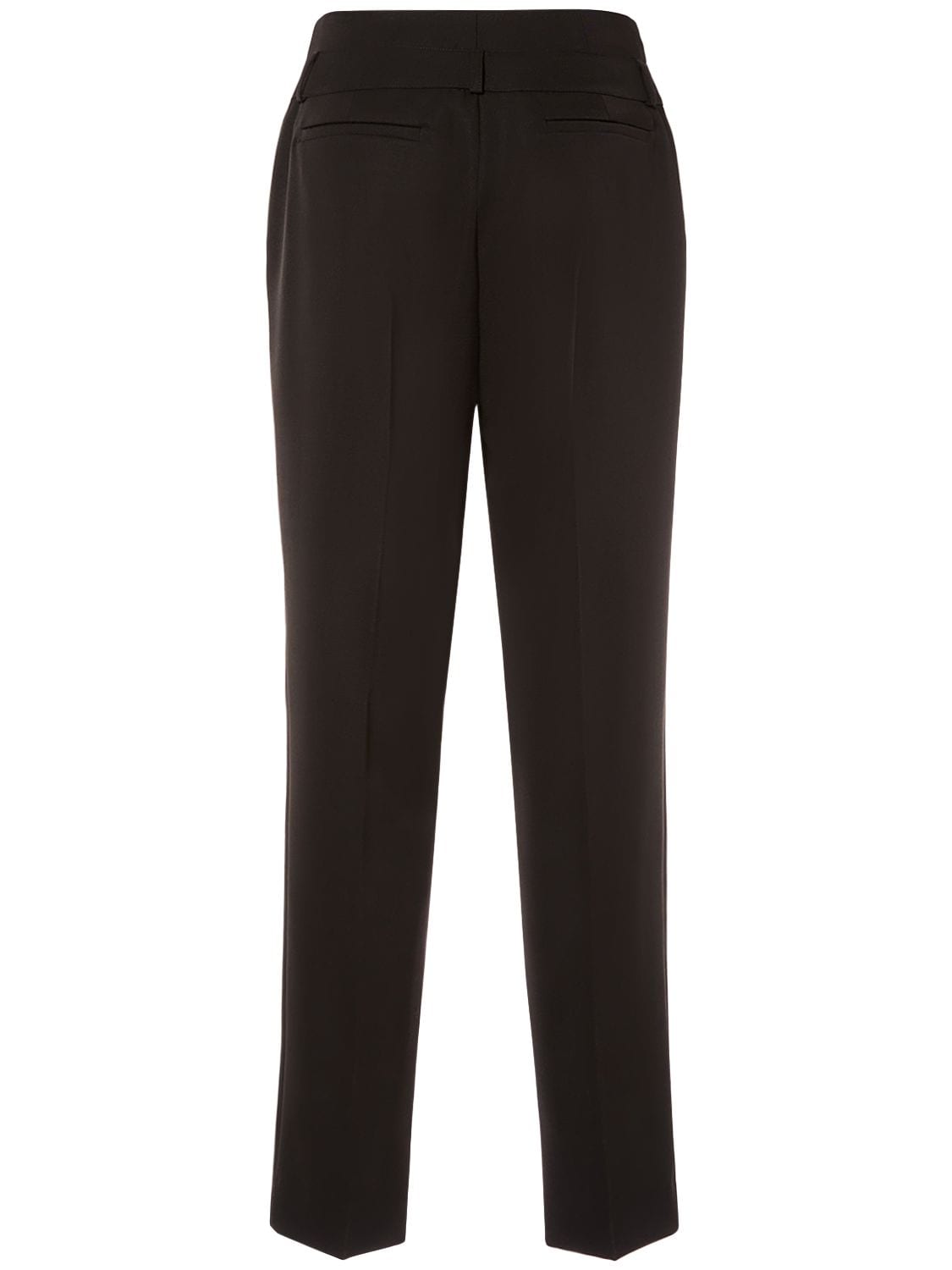 Shop Max Mara Celtico Wool & Mohair Straight Pants In Black