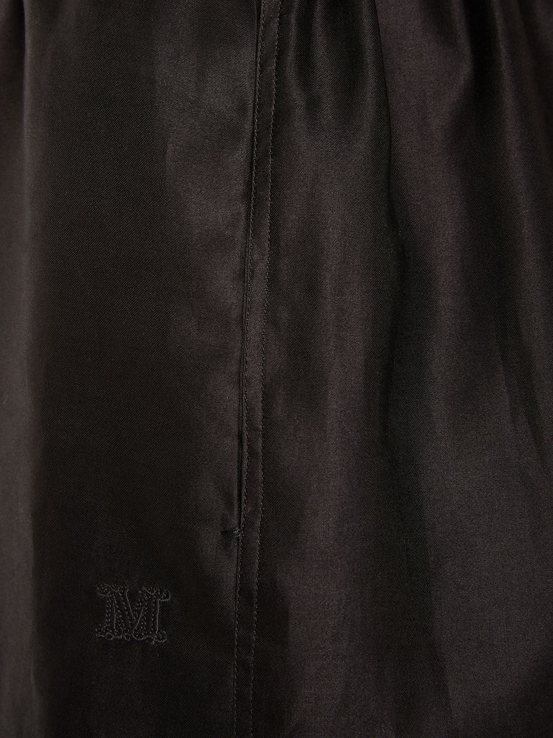Shop Max Mara Piadena Cotton High Waist Shorts In Black