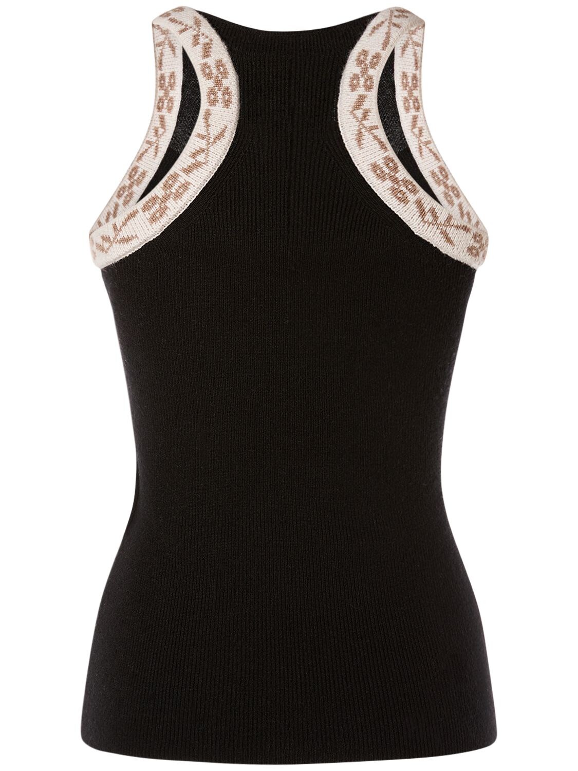 Shop Max Mara Pleiadi Wool & Cashmere Sleeveless Top In Multi,black