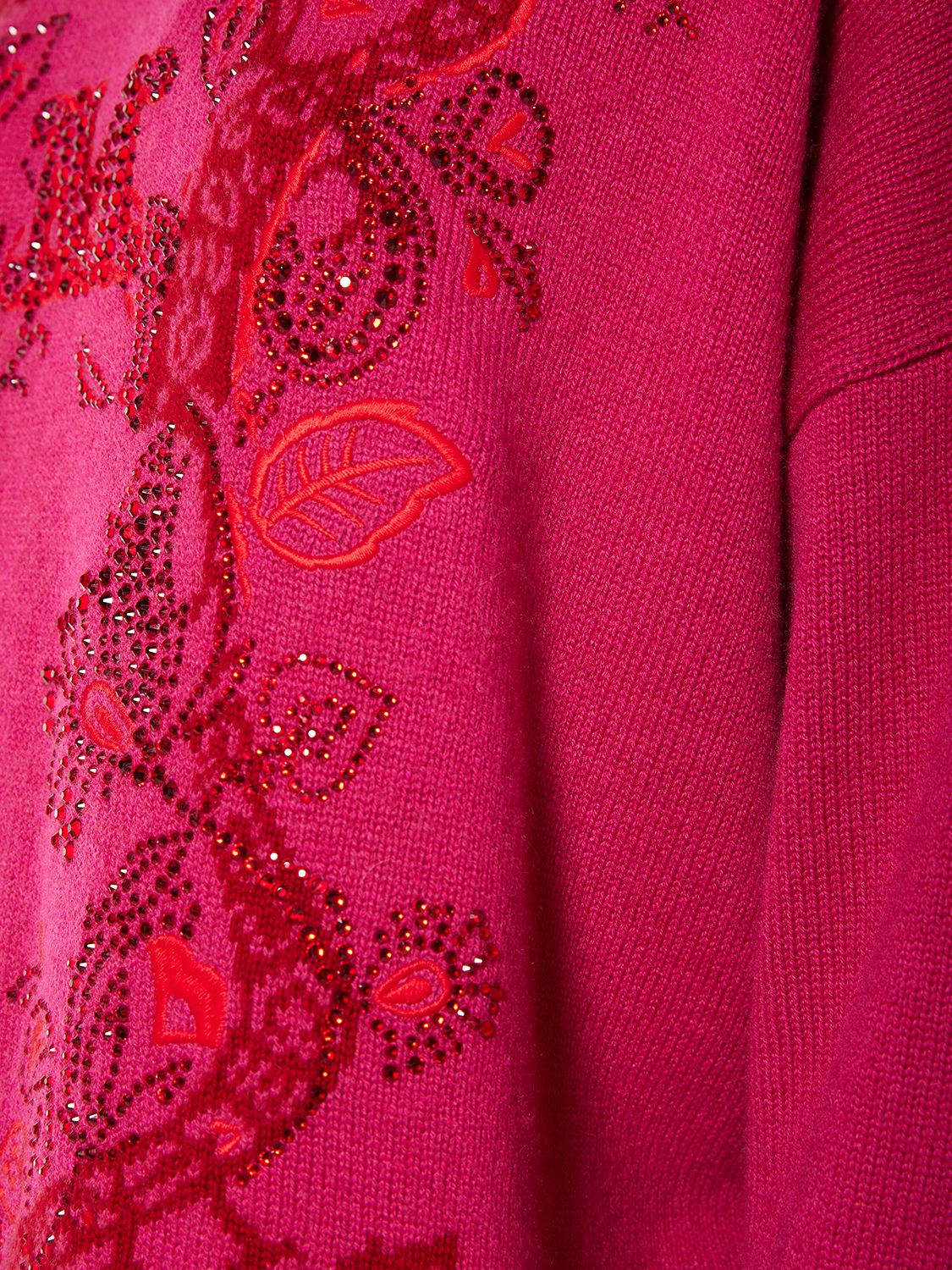 MAX MARA NIAS EMBROIDERED WOOL & CASHMERE SWEATER 