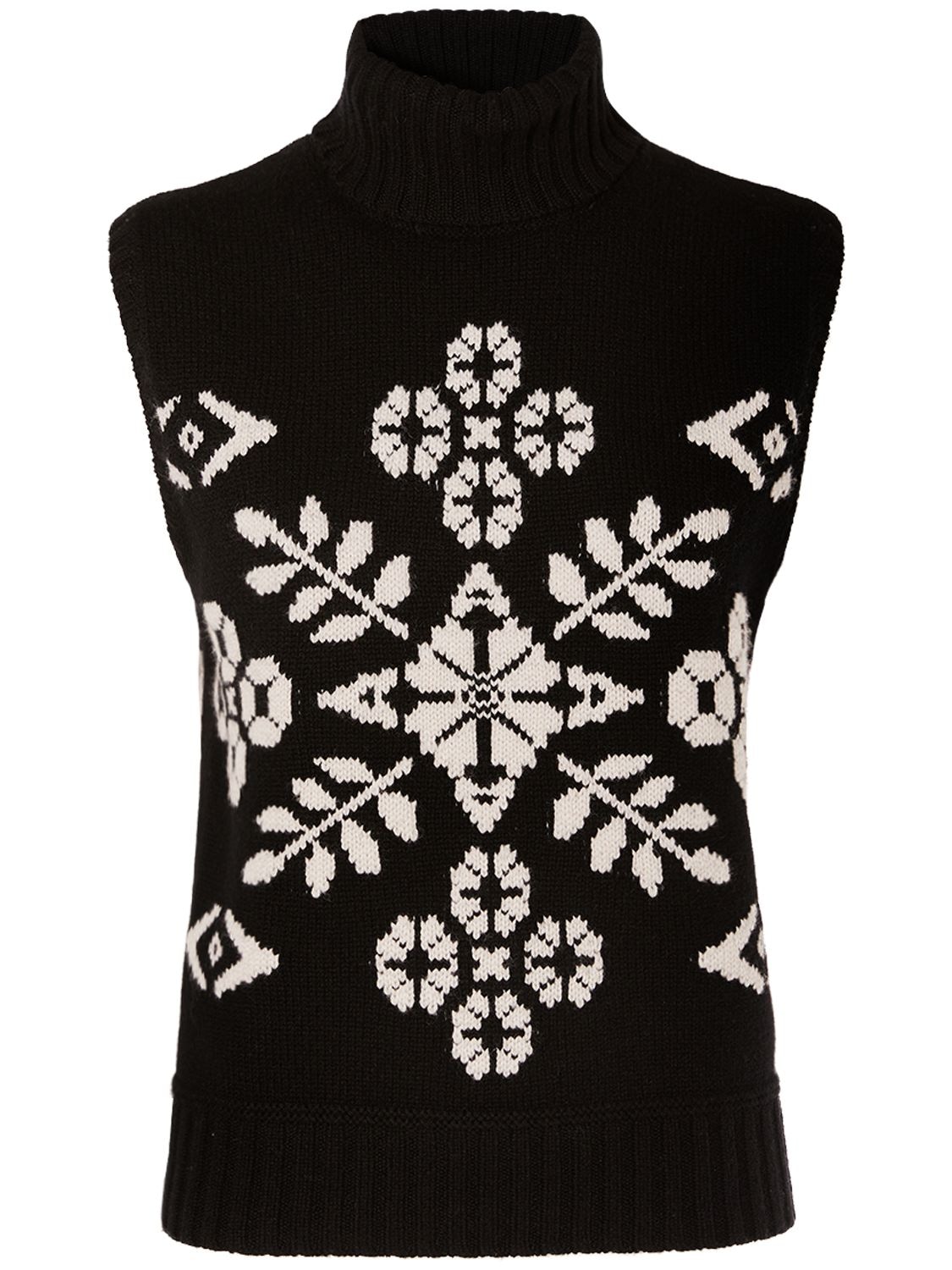 Shop Max Mara Vivy Wool & Cashmere Sleeveless Sweater In Multi,black