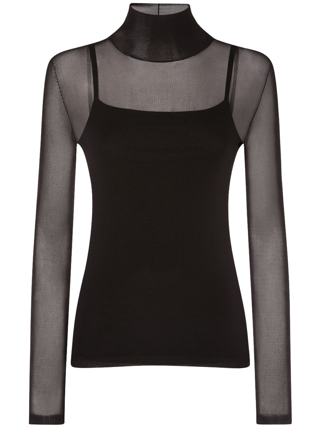 Image of Fatuo Jersey L/s Knit Top W/ Tank Top