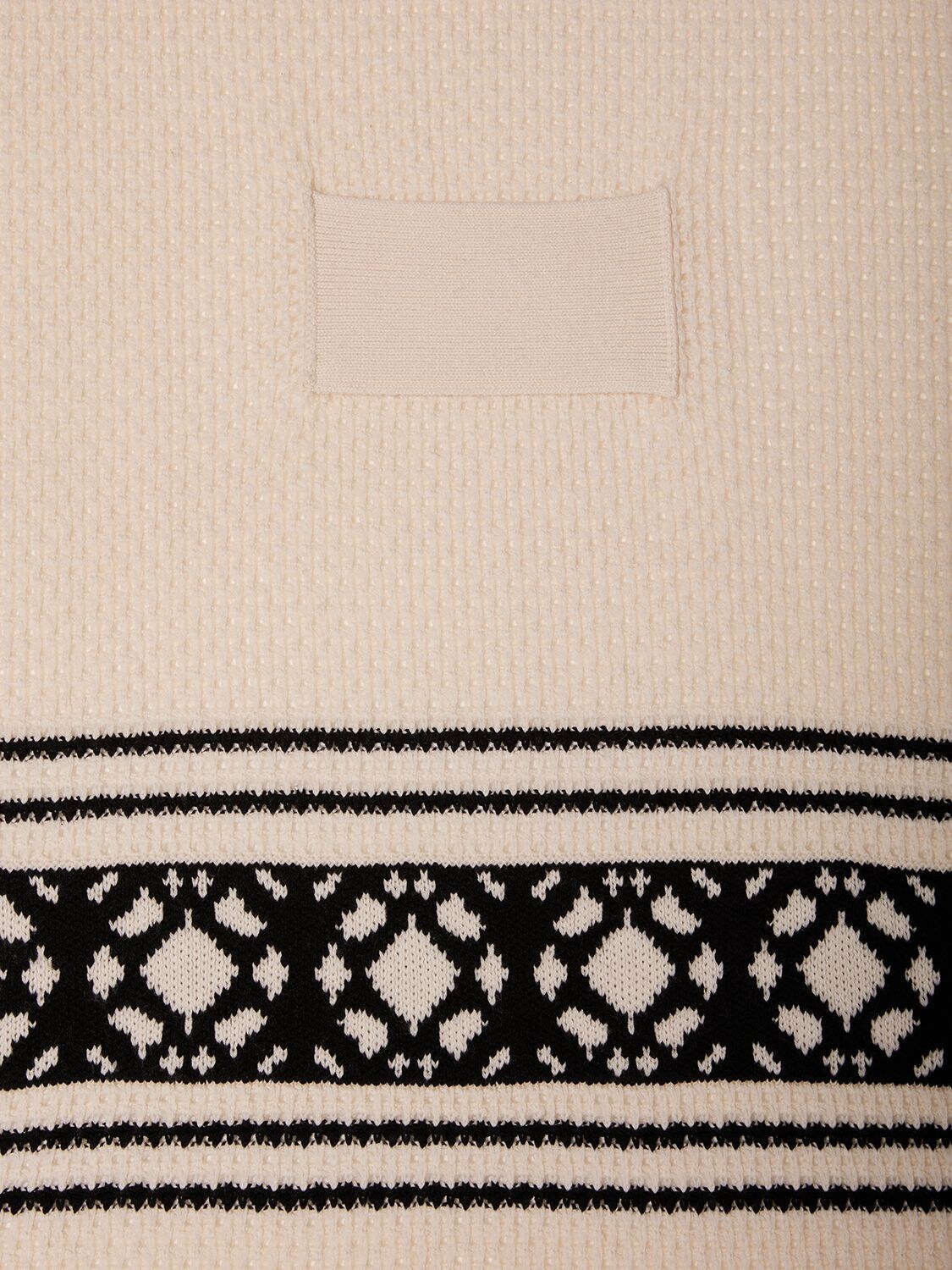 Shop Max Mara Peplo Wool & Cashmere Long Cardigan In White,multi
