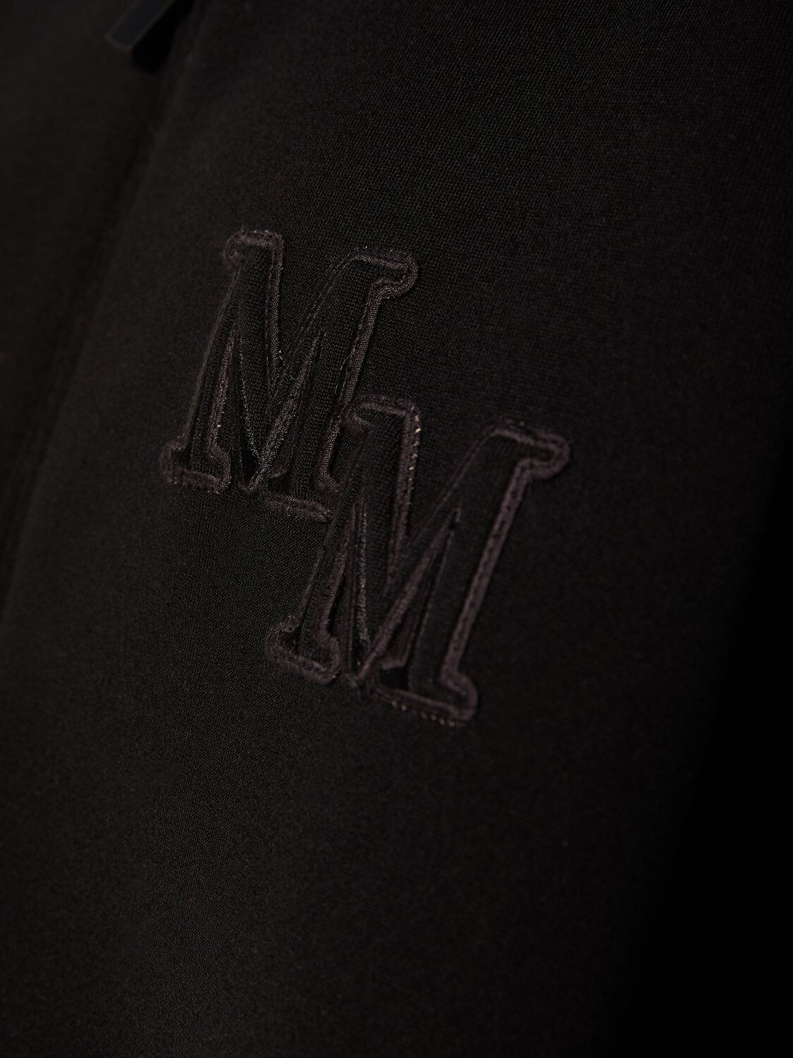 Shop Max Mara Obbia Wool Oversize Hooded Sweatshirt In Black