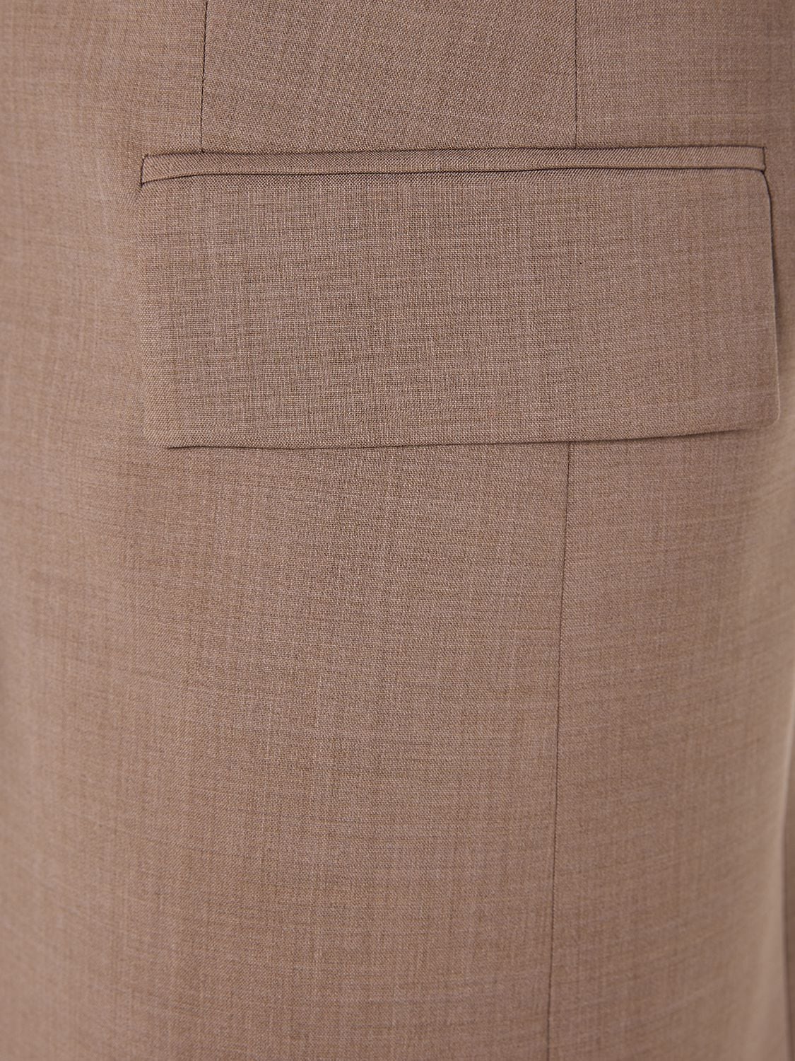 Shop Sportmax Pantera Short Sleeve Wool Blazer In Dove Grey