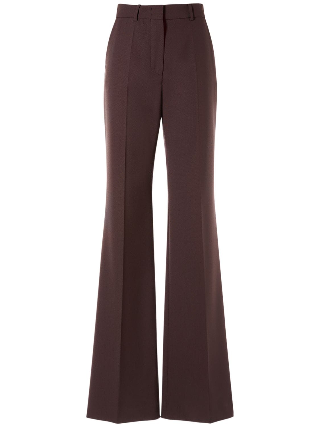 Image of Oxalis Stretch Wool Straight Pants