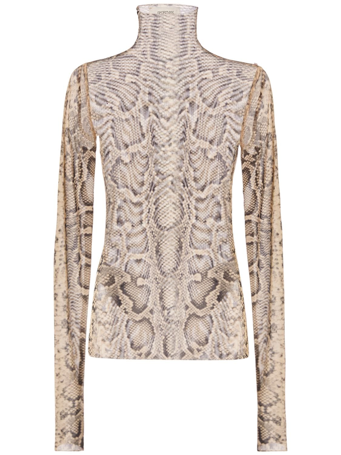 Image of Proteo Snake Printed Long Sleeve Top