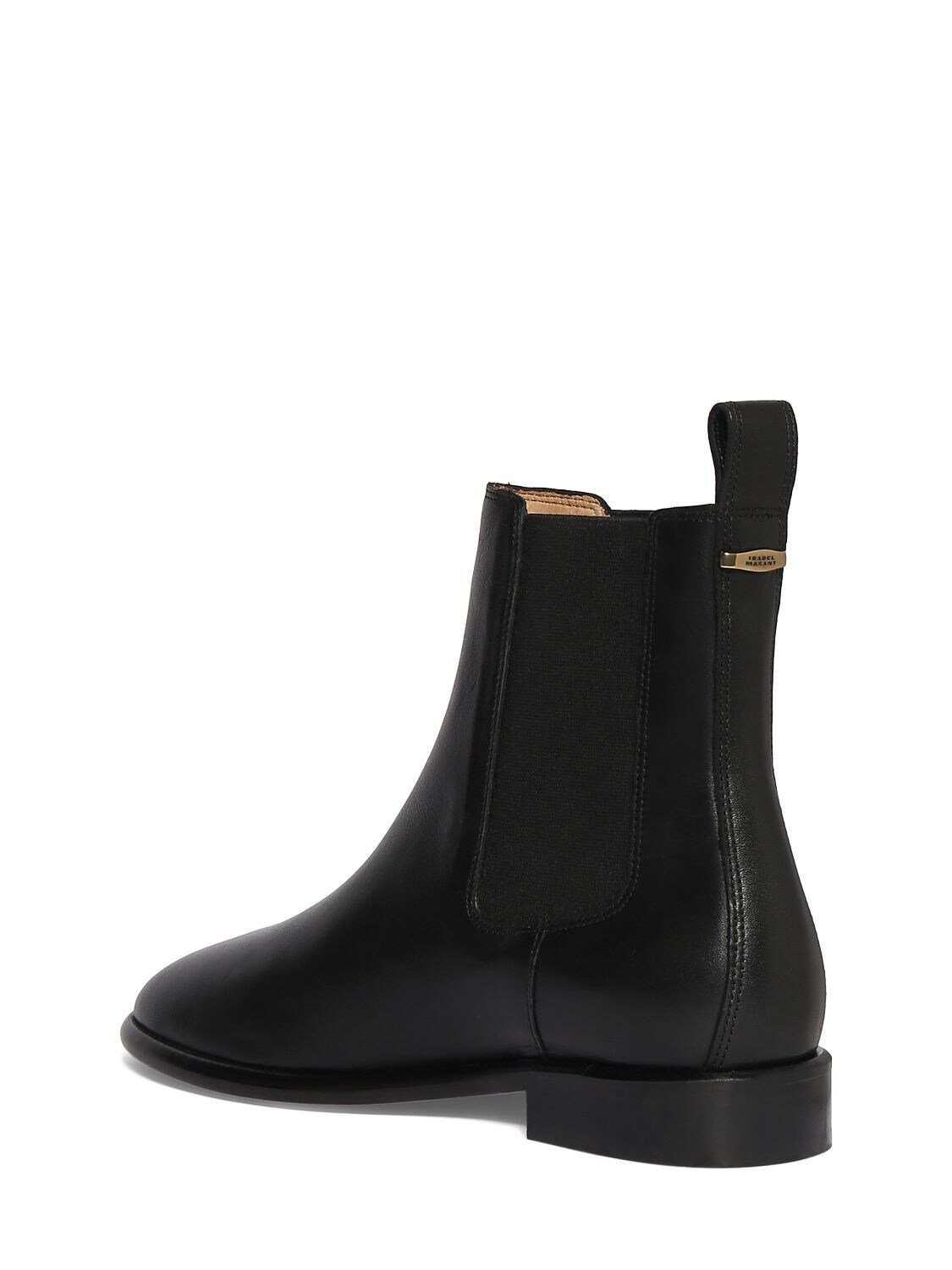 Shop Isabel Marant Jelna Leather Ankle Boots In Black