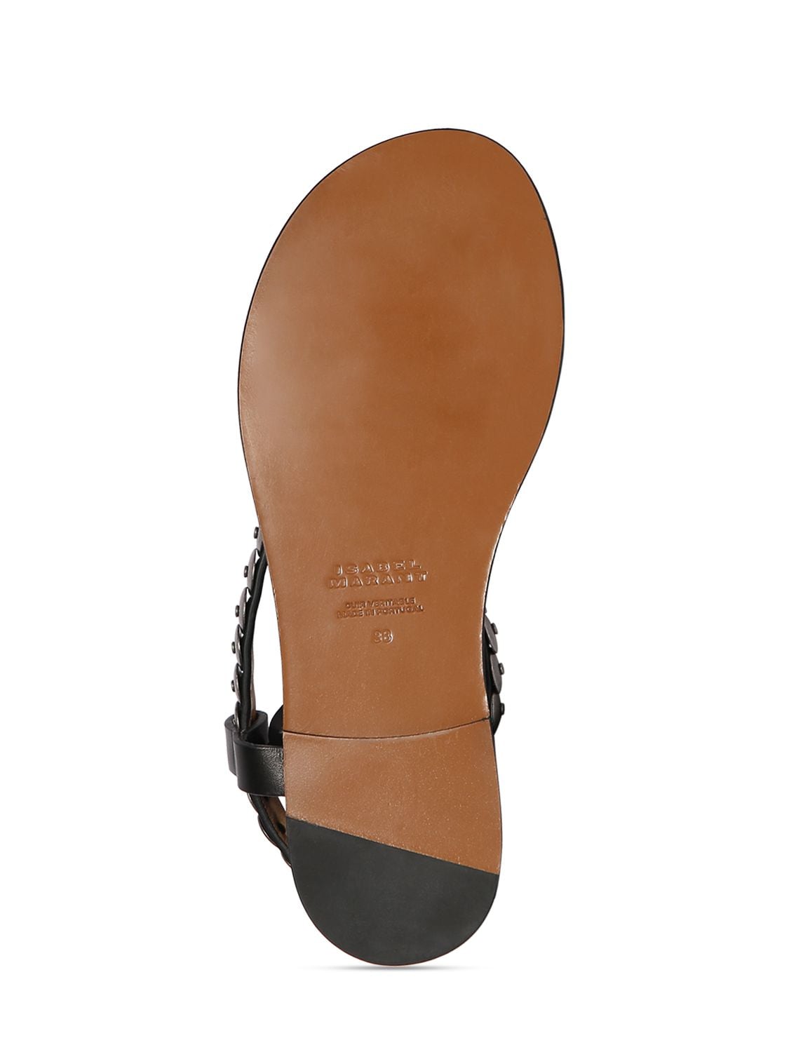 Shop Isabel Marant Melte Leather Sandals In Black