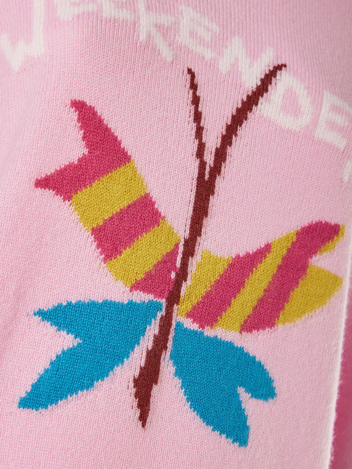 Shop Weekend Max Mara Adelchi Intarsia Logo Knit Sweater In Pink