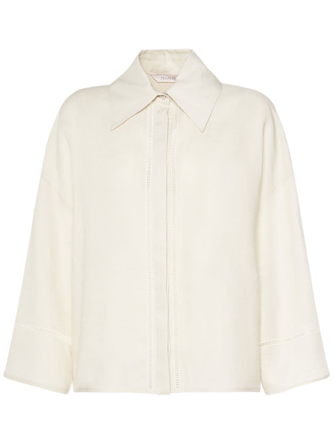 Image of Robinia Linen Wide Sleeve Shirt