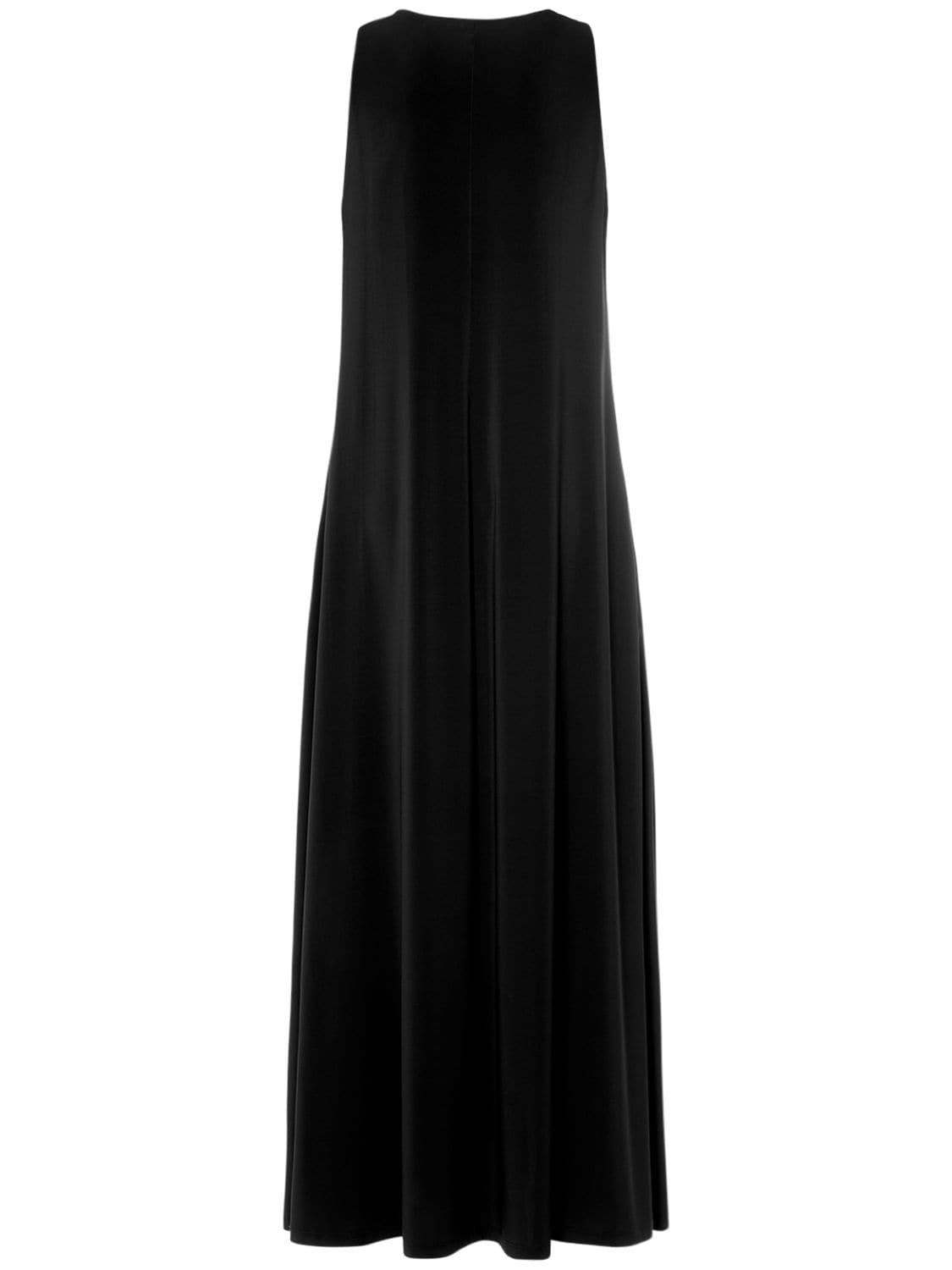 Shop Max Mara Supremo Jersey Sleeveless Dress In Black
