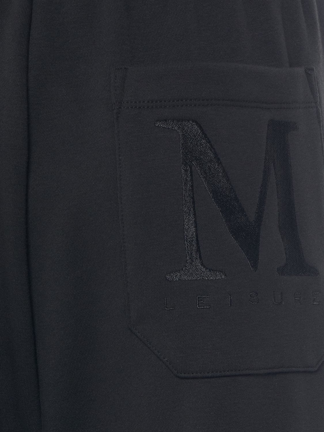 Shop Max Mara Markus Jersey Sweatpants In Black