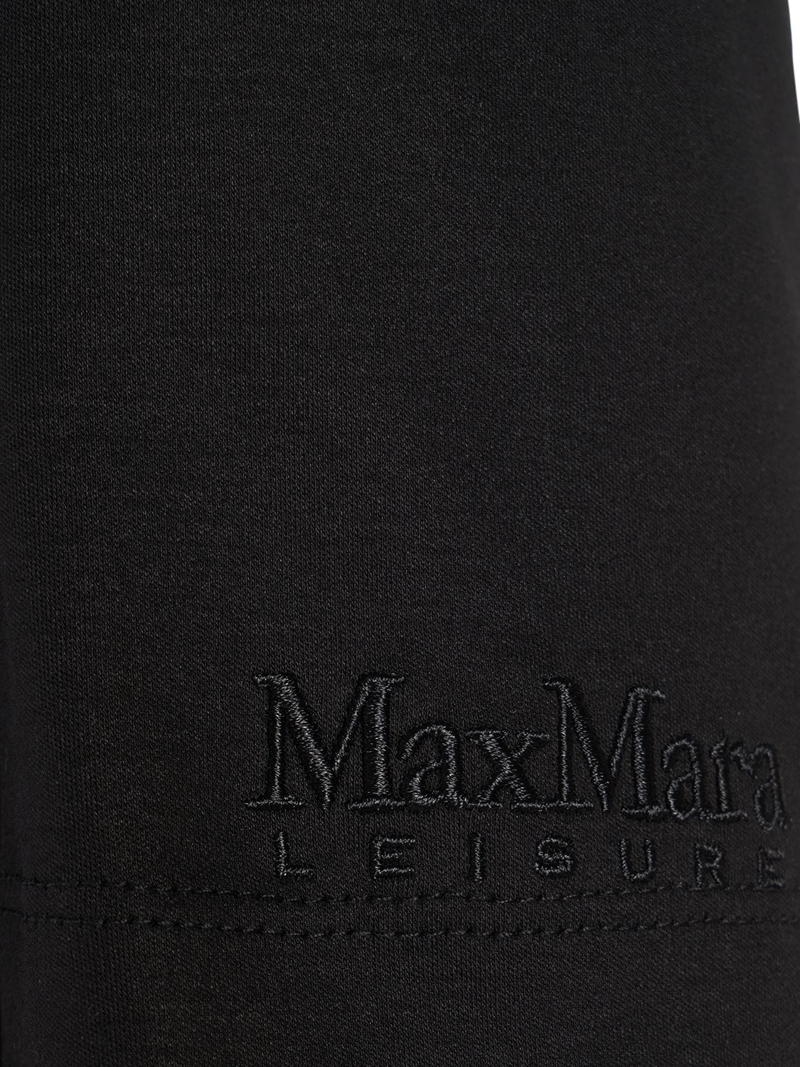 Shop Max Mara Cosmo Interlock T-shirt In Black