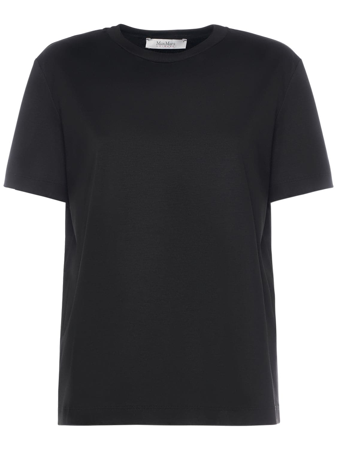 Max Mara Cosmo Interlock T-shirt In Black