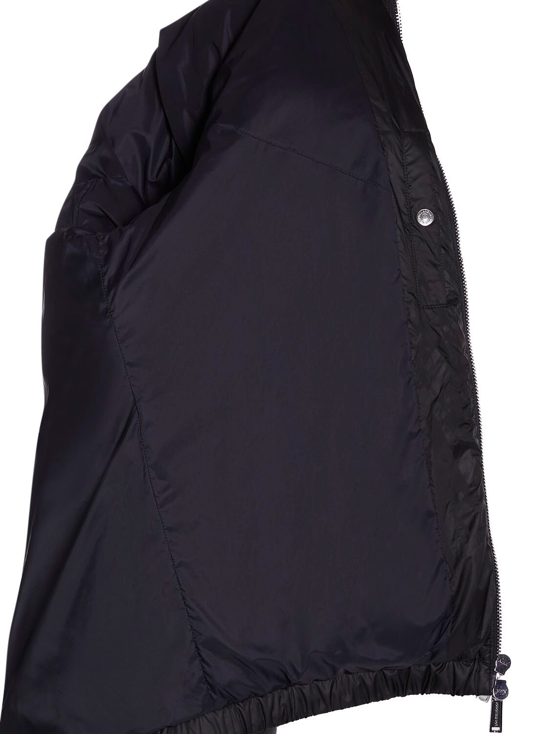 Shop Dsquared2 Retro Nylon Puffer Jacket In Black