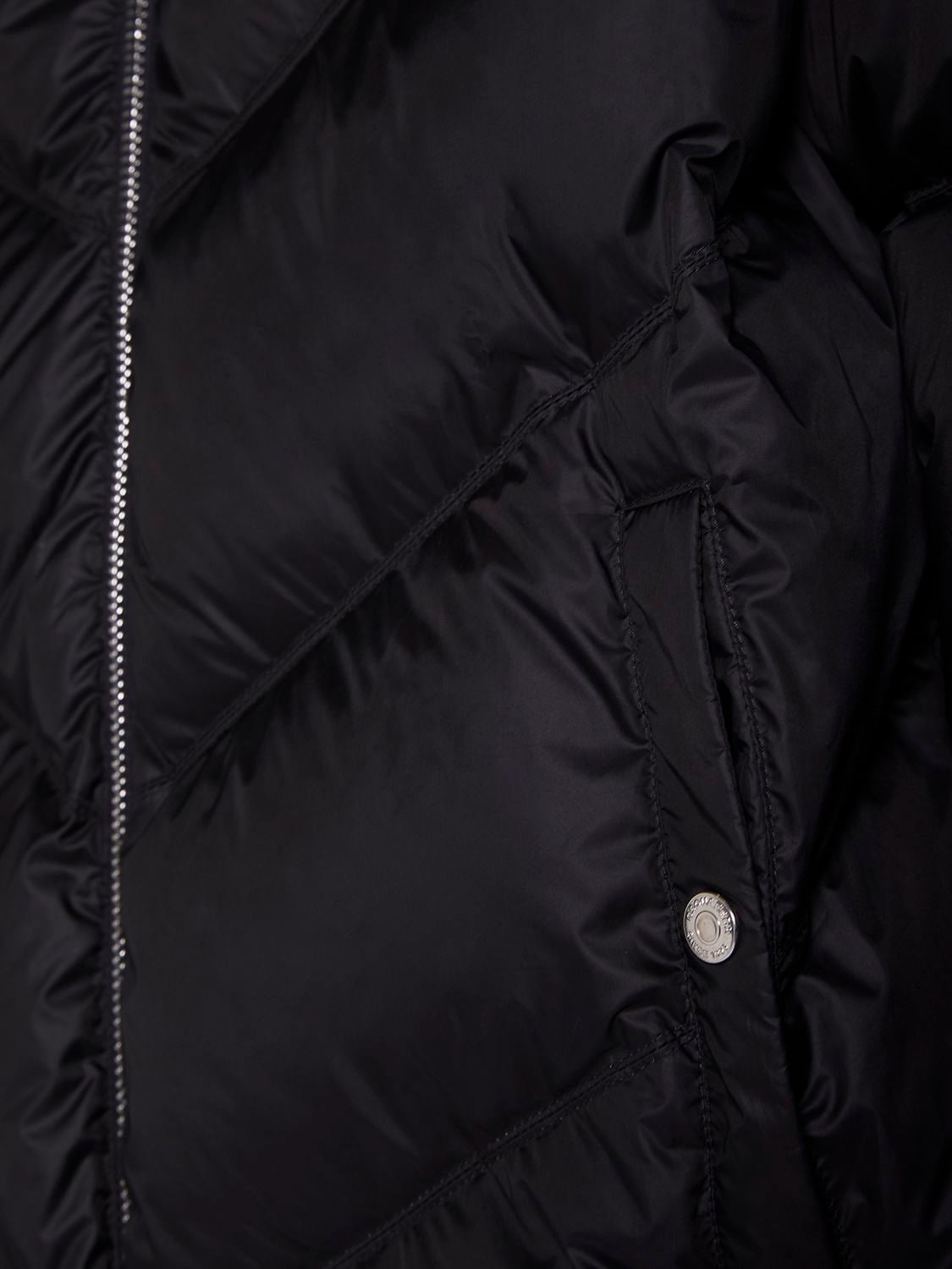 Shop Dsquared2 Retro Nylon Puffer Jacket In Black