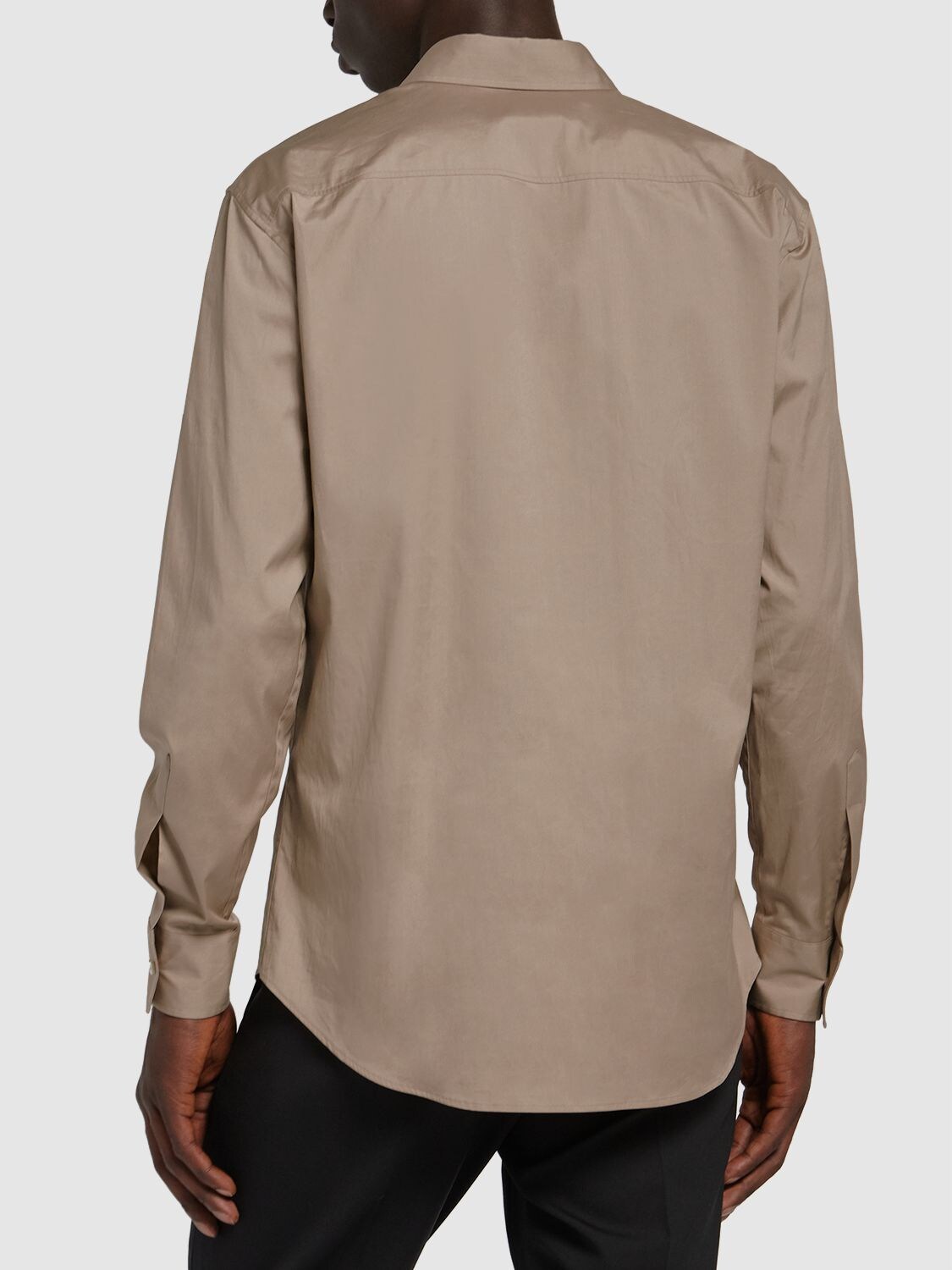 Shop Dsquared2 Ceresio 9 Dan Relaxed Cotton Shirt In Beige