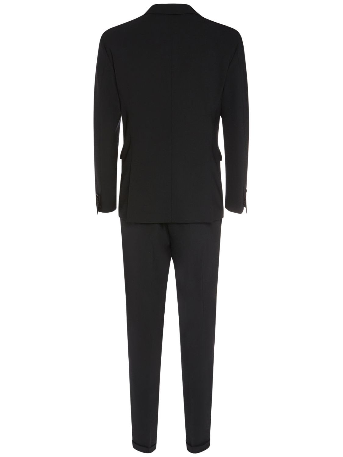 Shop Dsquared2 Miami Tuxedo Single Breasted Suit In Schwarz