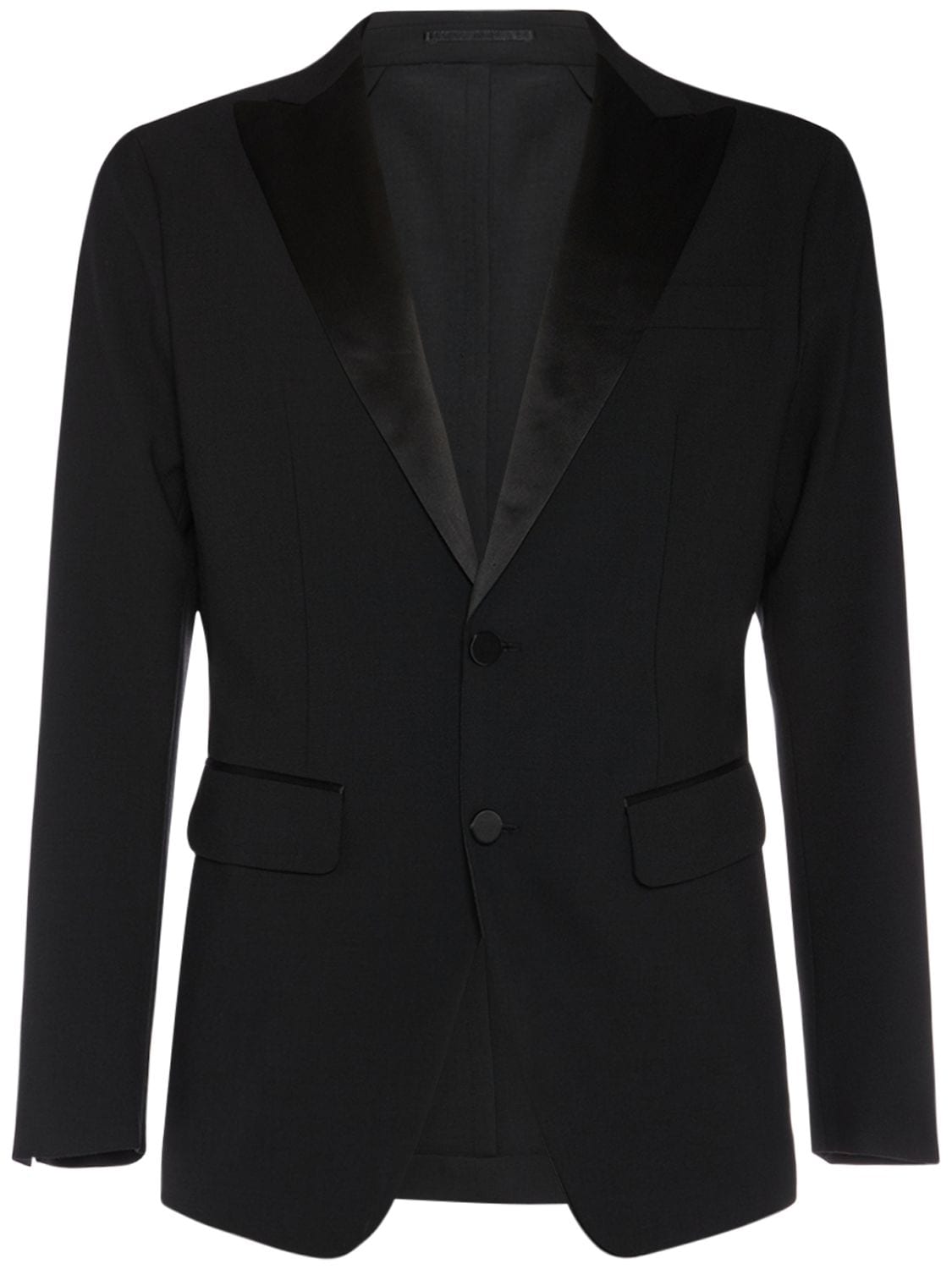 Shop Dsquared2 Miami Tuxedo Single Breasted Suit In Schwarz