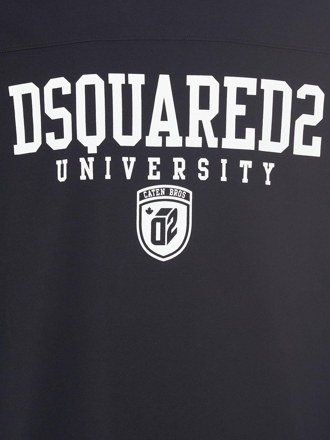 Shop Dsquared2 Varsity Logo Long Sleeved T-shirt In Schwarz