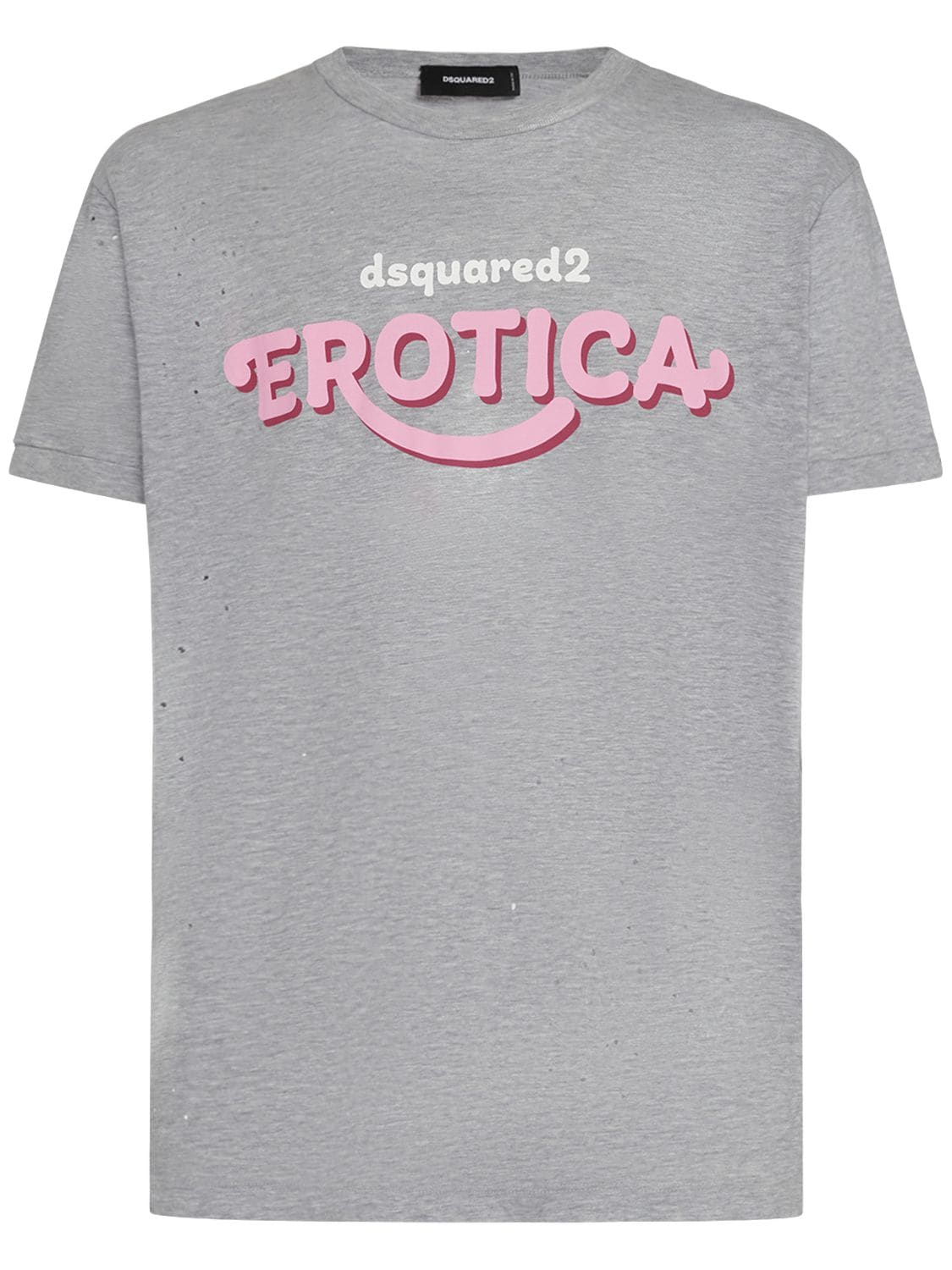 Image of Erotica Logo Printed Cotton T-shirt