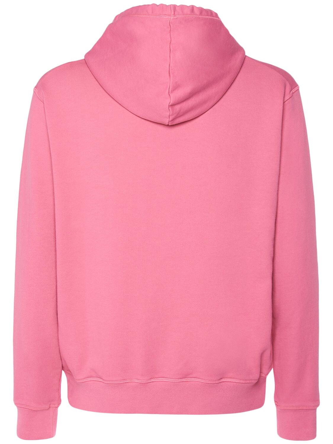 Shop Dsquared2 Logo Cool Fit Cotton Hoodie In Rosa