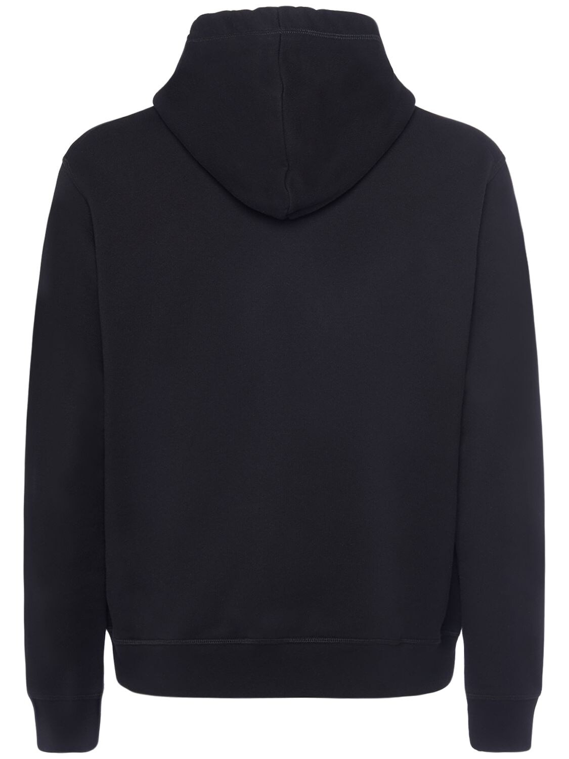 Shop Dsquared2 Ciro Logo Printed Cotton Hoodie In Schwarz