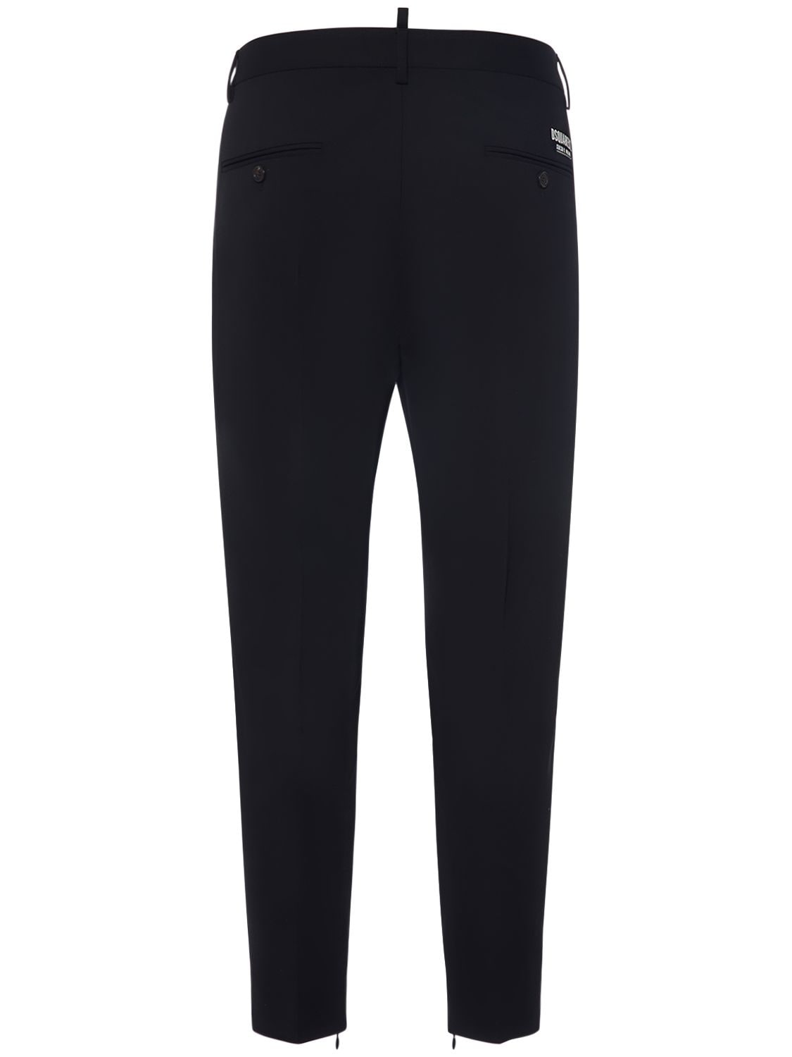 Shop Dsquared2 Ceresio 9 Skinny Stretch Wool Pants In Schwarz