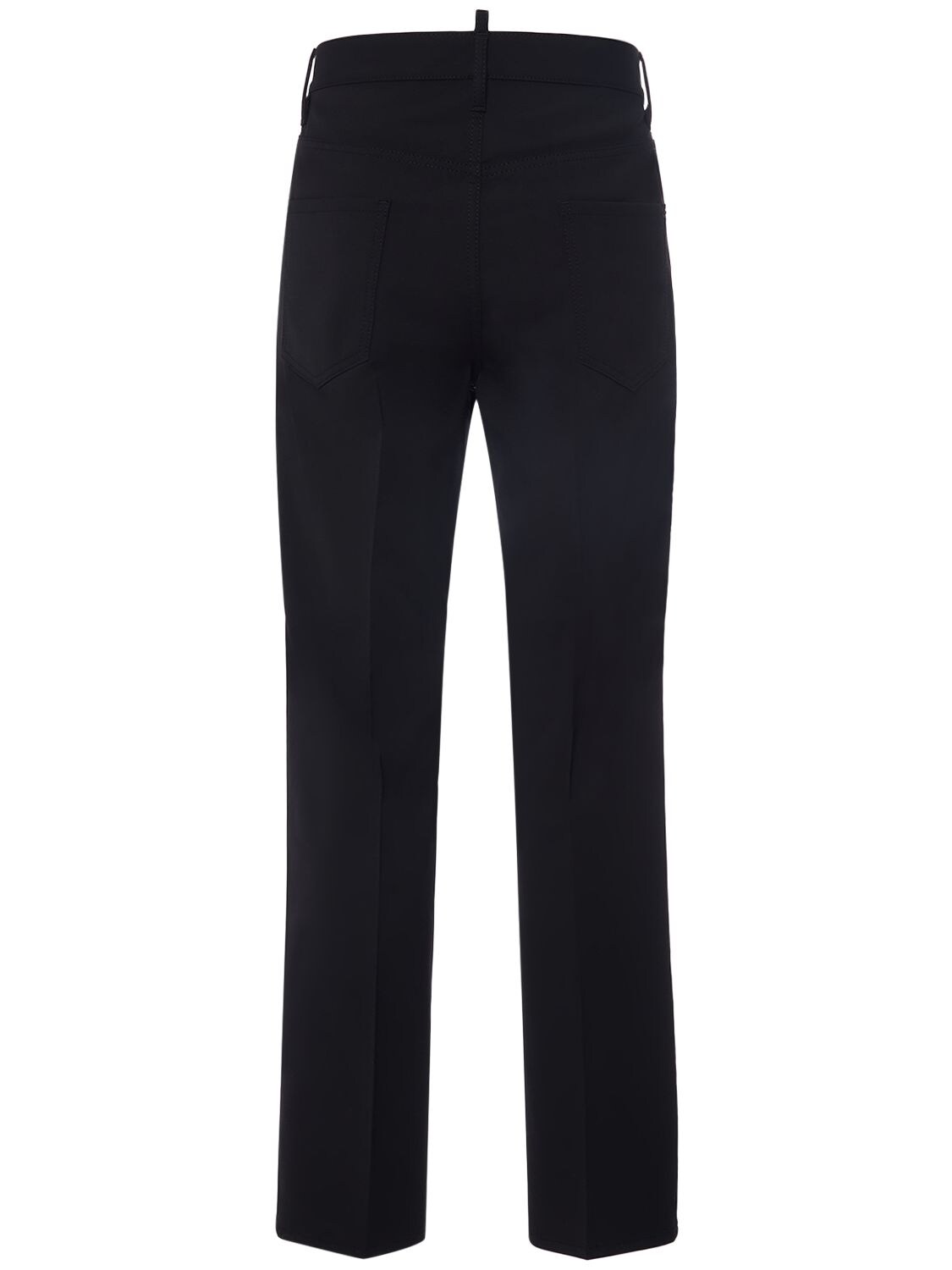 Shop Dsquared2 Tailored 642 Fit Stretch Wool Pants In Schwarz