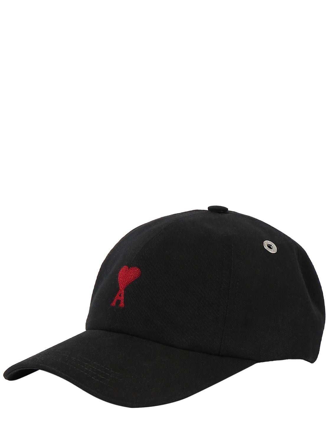 Shop Ami Alexandre Mattiussi Adc Cotton Hat In Black
