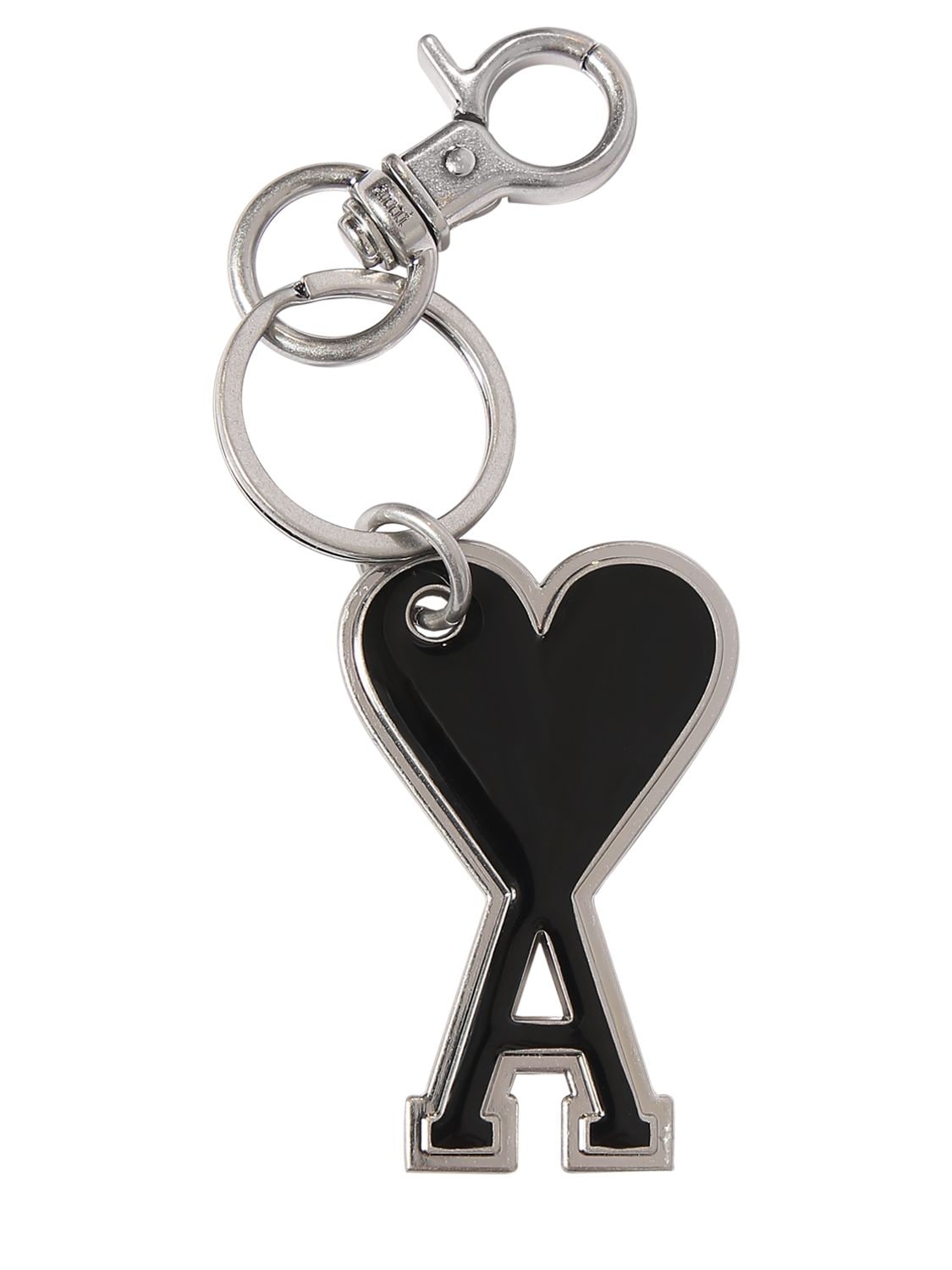 Ami Alexandre Mattiussi Adc Logo Key Holder In Black