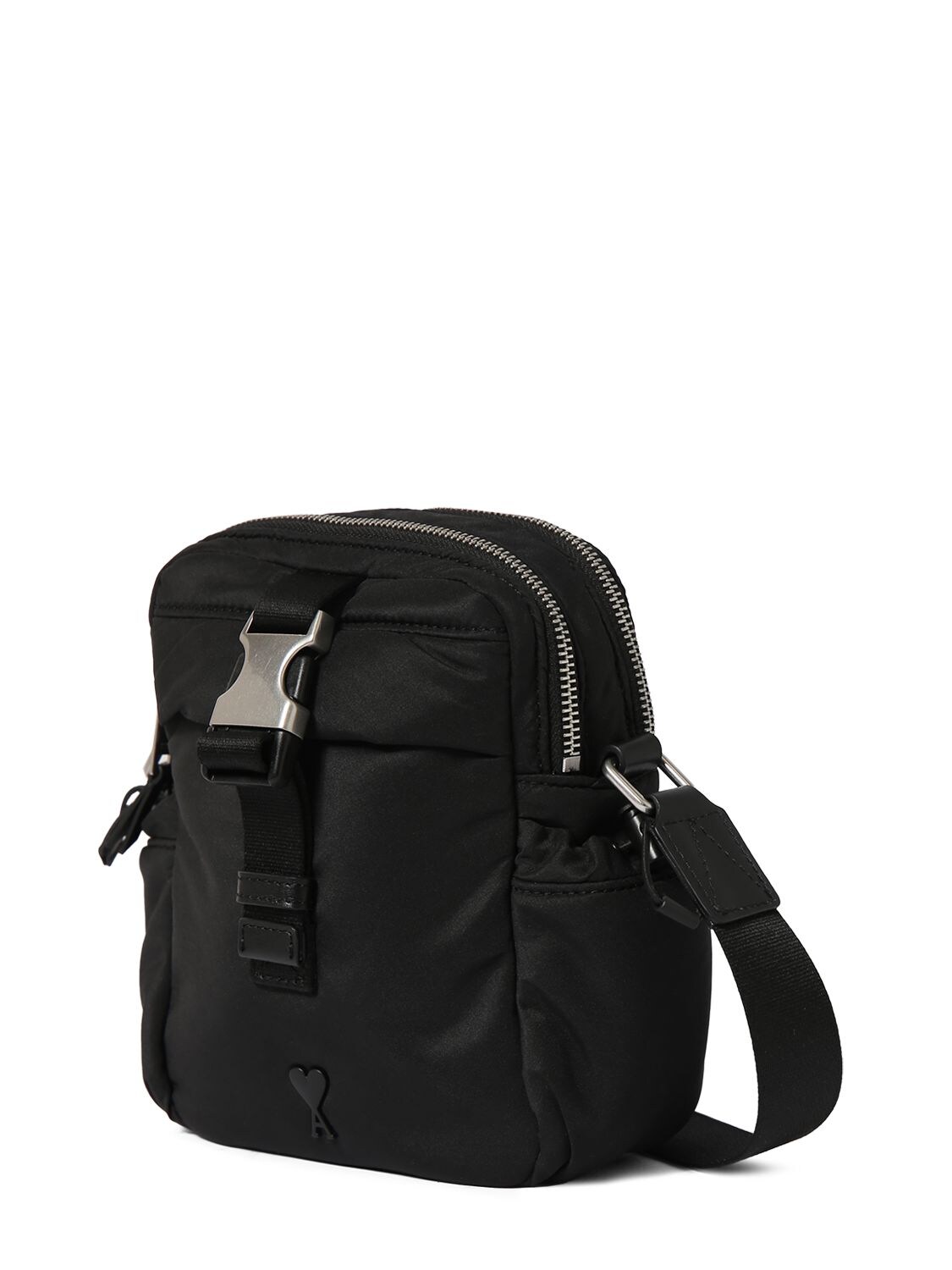 Shop Ami Alexandre Mattiussi Adc Crossbody Bag In Black